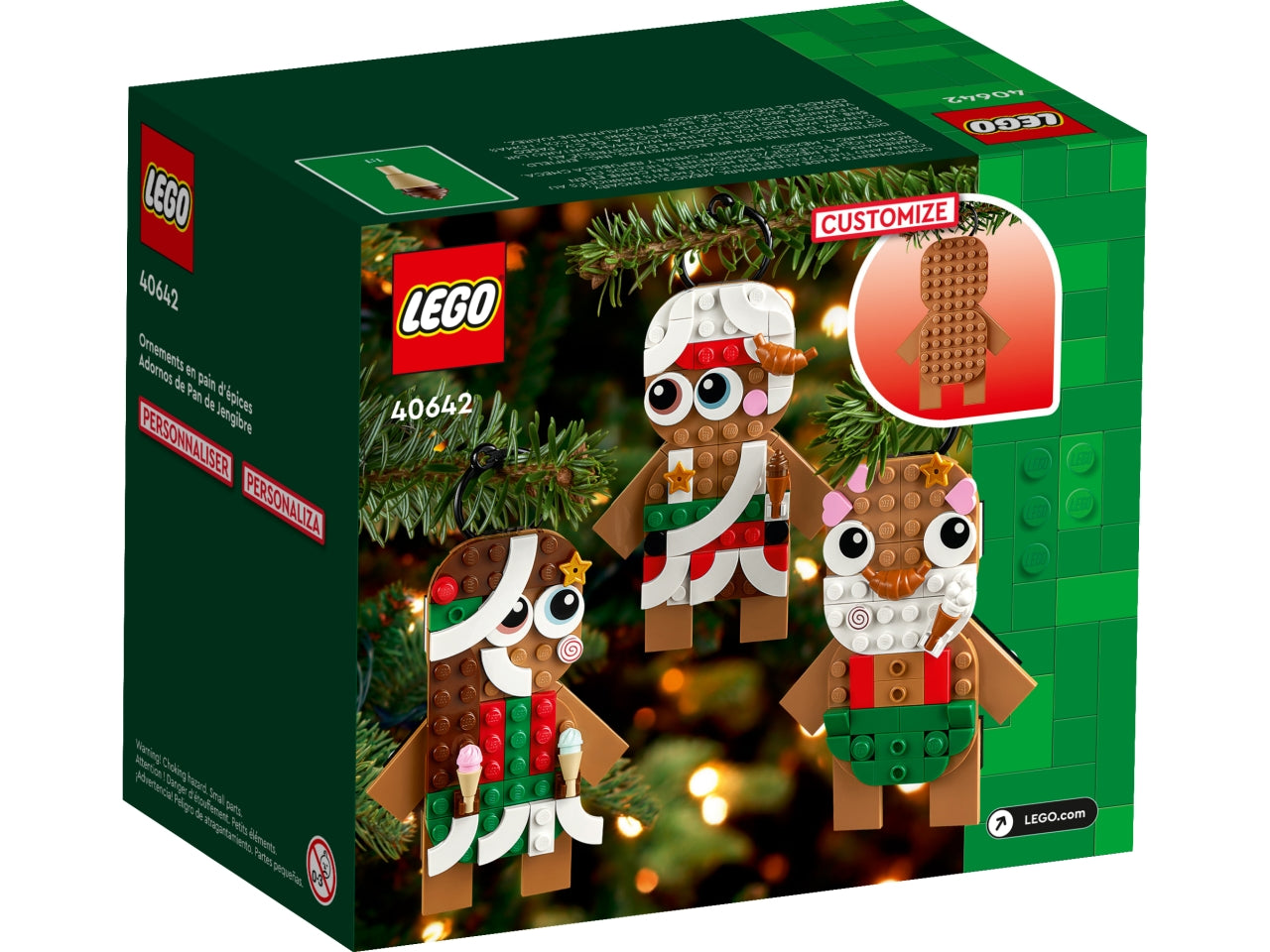 LEGO Creator Ornamenti di Pan di Zenzero, Set Giochi da Costruire per Bambine e Bambini da 6 Anni in su, Regalo di Pasqua, Decorazioni per la Casa da Appendere, Accessorio per la Camera da Letto 40642
