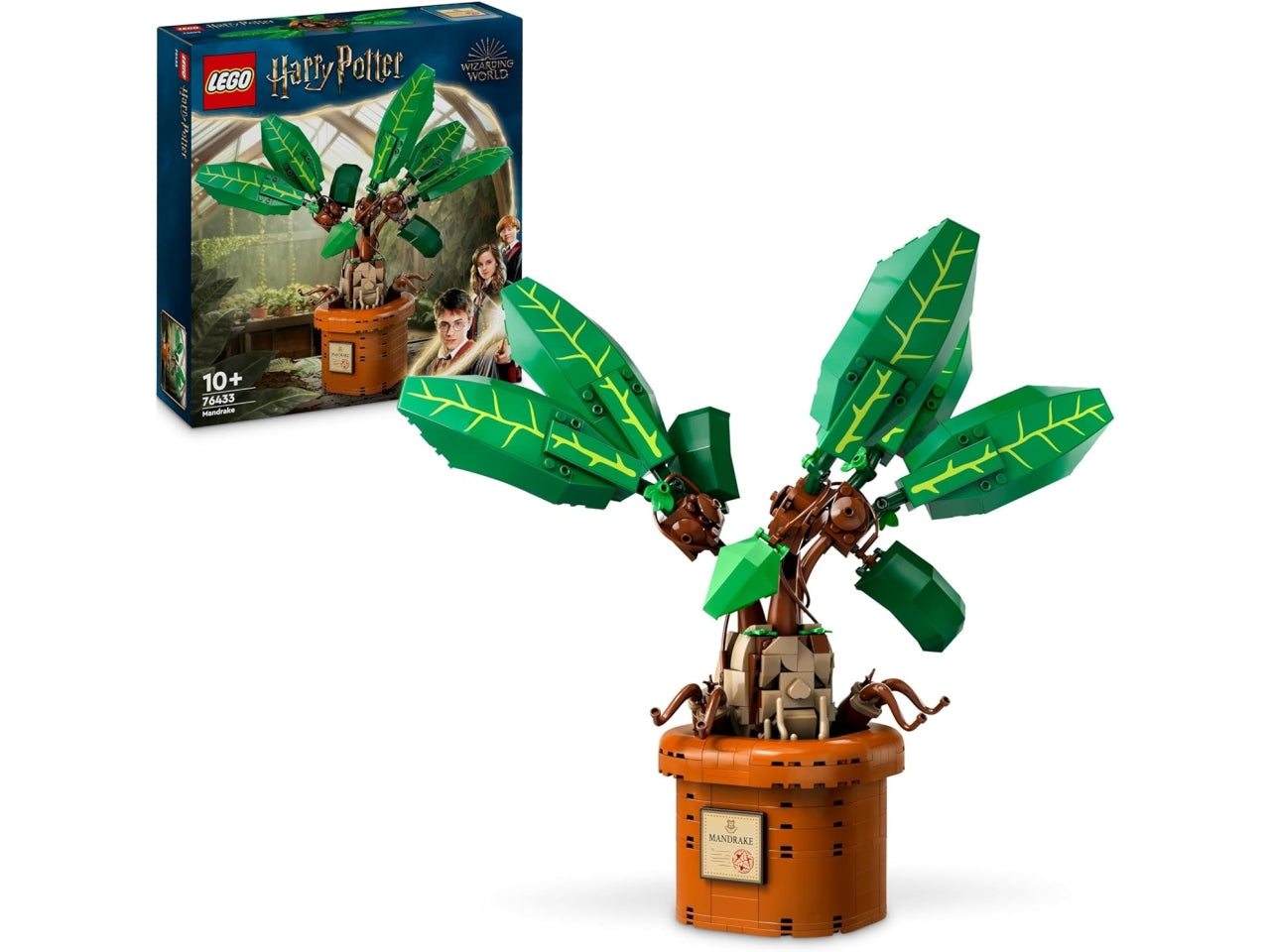 Lego Harry Potter Mandragola, set di costruzioni in scatola da 579 pezzi, per ragazzi 10+ anni 76433