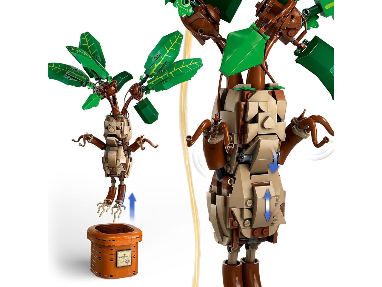 Lego Harry Potter Mandragola, set di costruzioni in scatola da 579 pezzi, per ragazzi 10+ anni 76433