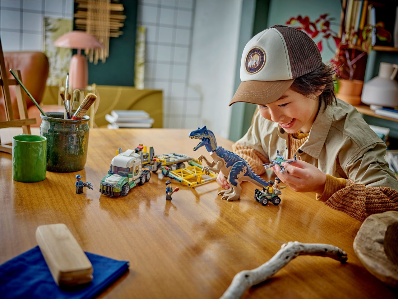LEGO Jurassic World - Set con allosauro giocattolo: delizia i fan dei dinosauri di 8+ anni con questo dettagliato set Missione dinosauro 76966
