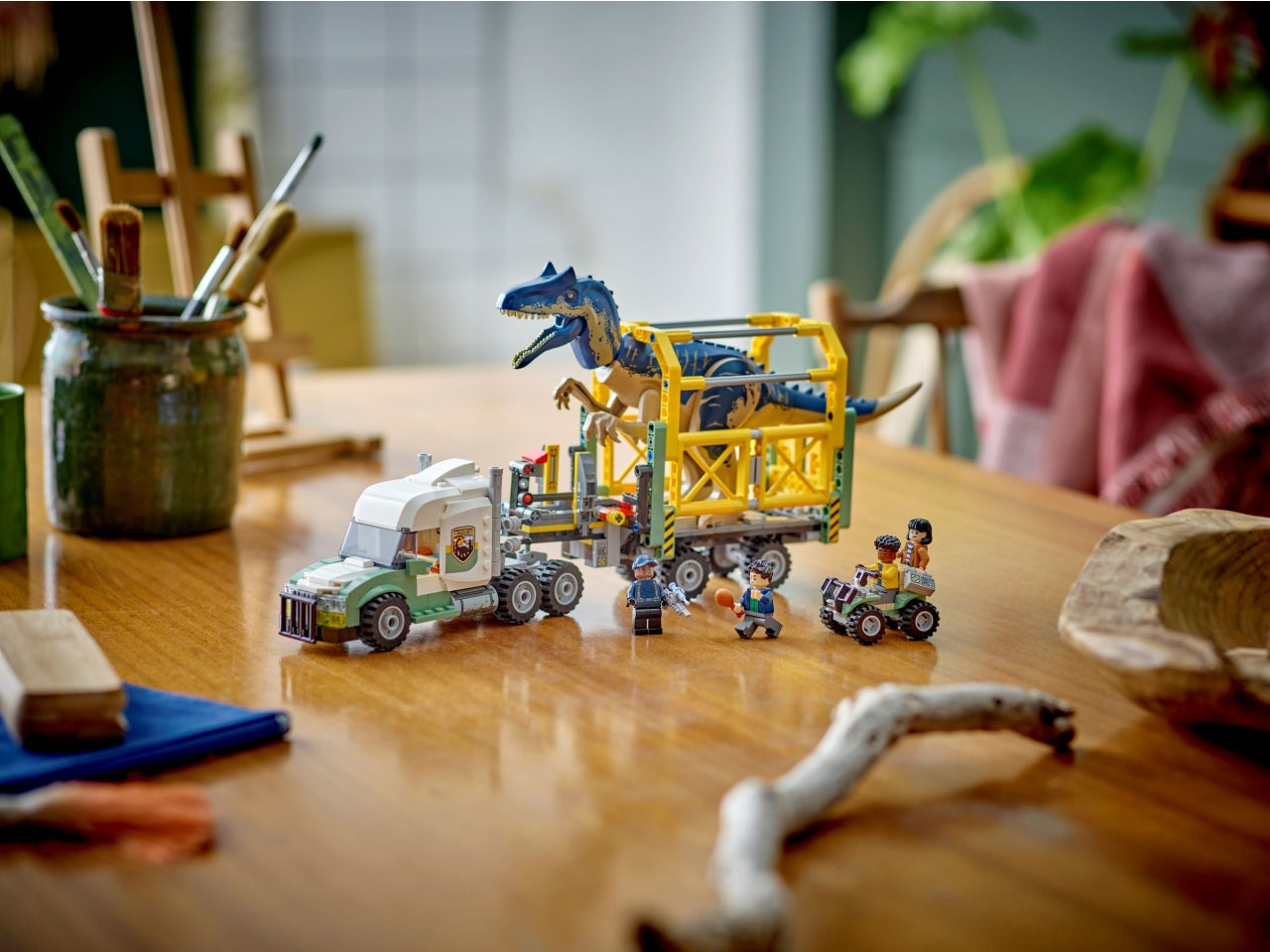 LEGO Jurassic World - Set con allosauro giocattolo: delizia i fan dei dinosauri di 8+ anni con questo dettagliato set Missione dinosauro 76966