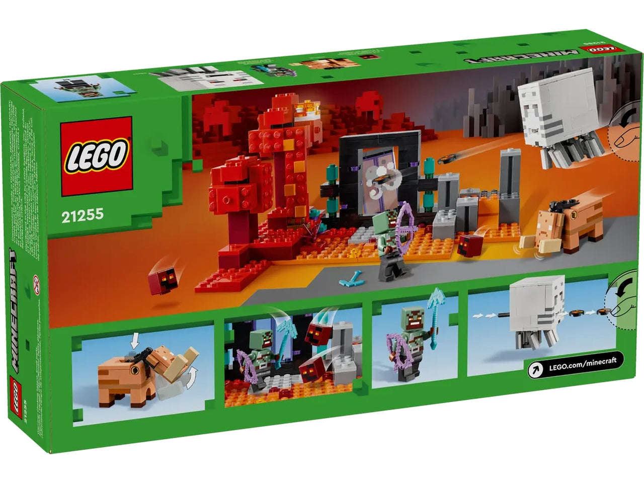 Lego minecraft agguato nel portale del nether