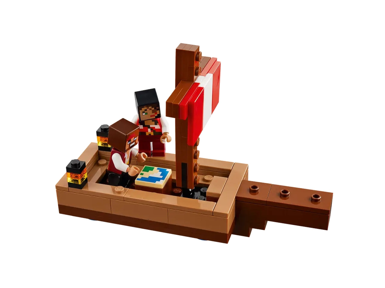 Lego Minecraft il viaggio del galeone dei pirati, set costruzioni da 166 pezzi per bambini di 8+ anni 21259