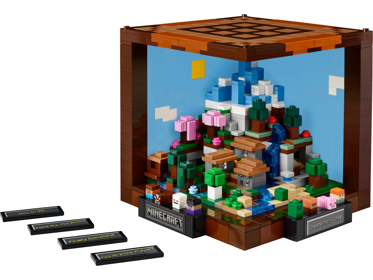 LEGO Minecraft - Il set costruibile del Banco da lavoro con 5 mini-modelli e 8 microfigure 21265
