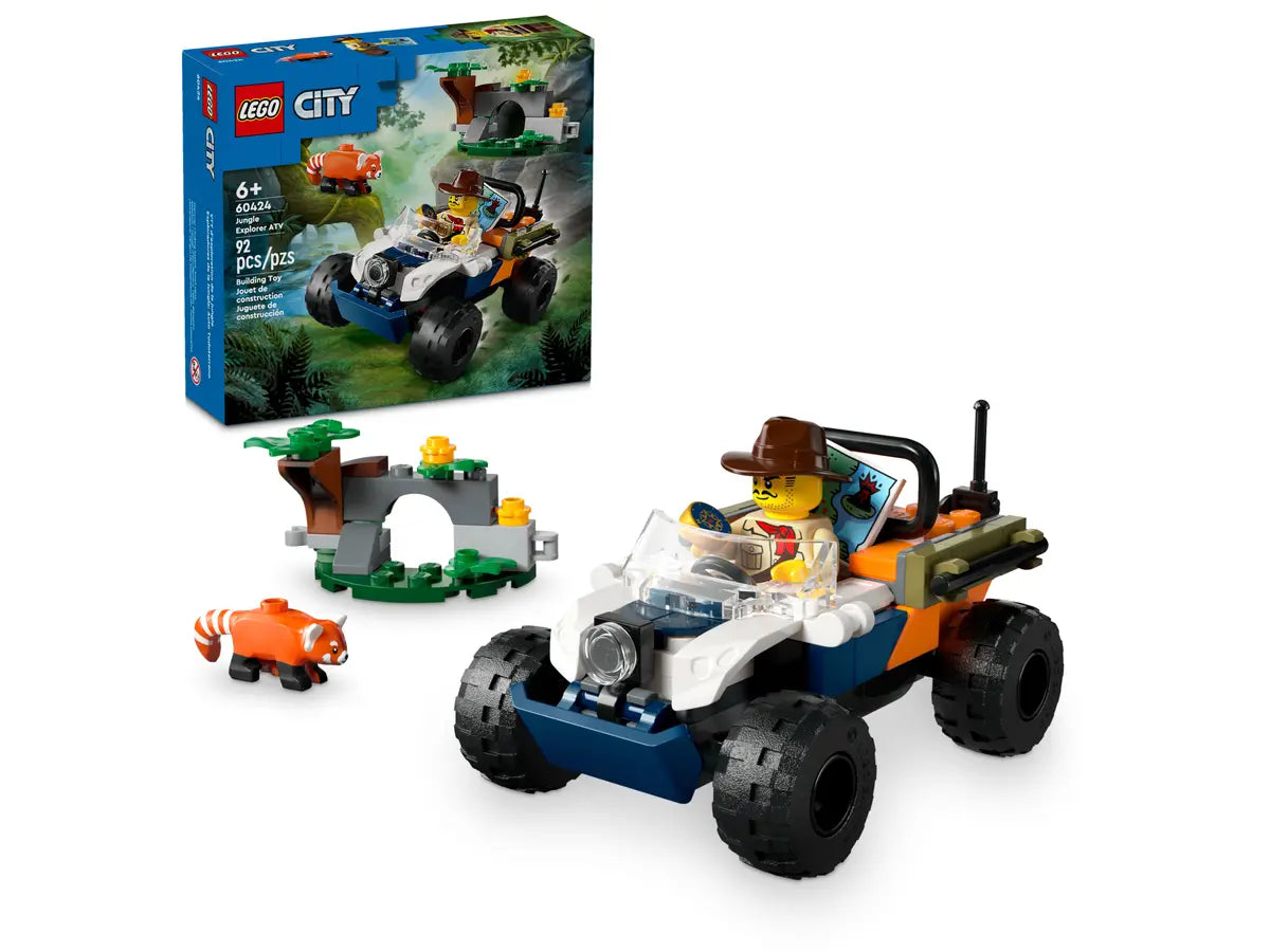 Lego City Exploration Atv dellesploratore della giungla, set di costruzioni in scatola da 92 pezzi, per bambino 6+ anni 60424