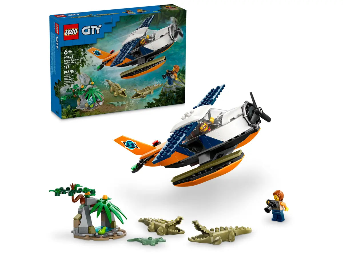 Lego City Exploration Idrovolante dellesploratore della giungla, set di costruzioni in sctola da 177 pezzi, per bambino 6+ anni 60425