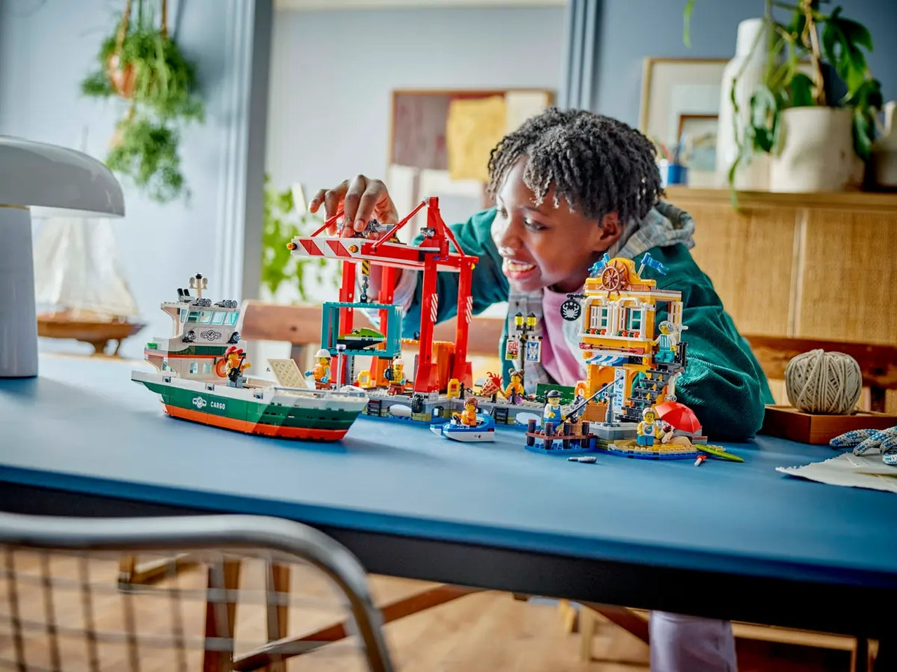 Lego My City Porto e Nave merci, set di costruzioni in scatola da 1226 pezzi, per ragazzo 8+ anni 60422
