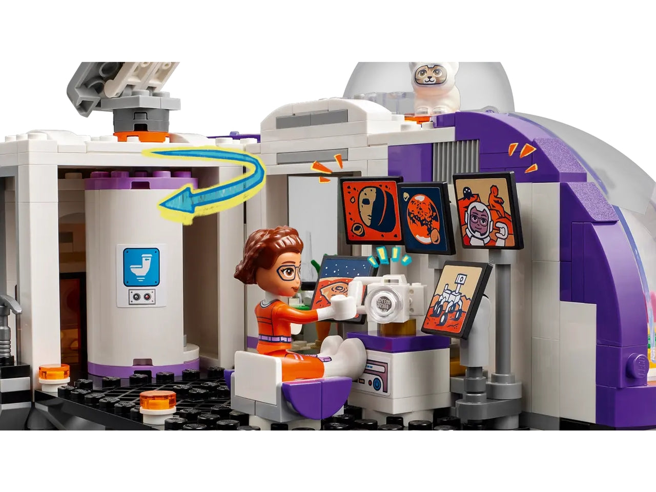 Lego friends base spaziale su marte e razzo