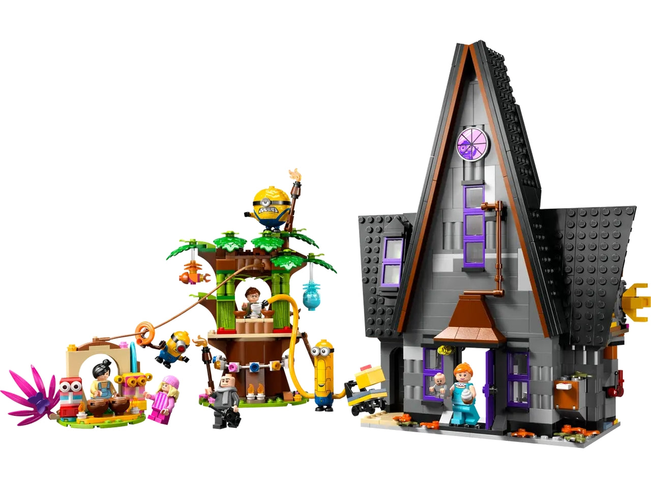 Lego Minions e la villa della famiglia di Gru, set di costruzioni in scatola da 868 pezzi, 8+ anni, 75583
