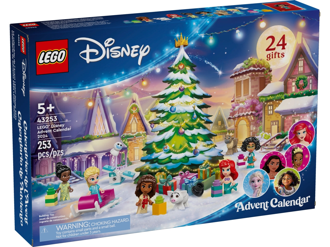 Lego Disney princess calendario dellavvento 2024 - 253 pezzi per bambini di età 5+ 43253