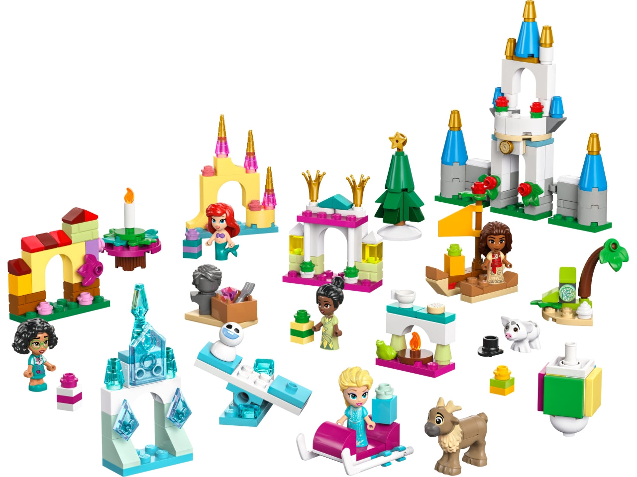Lego Disney princess calendario dellavvento 2024 - 253 pezzi per bambini di età 5+ 43253