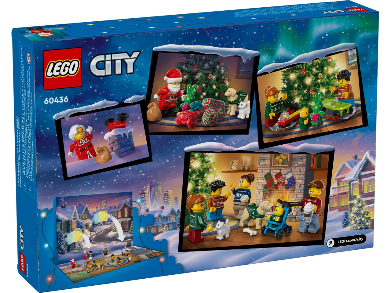 LEGO City - Calendario dellAvvento ricco di divertimento: organizza il conto alla rovescia fino al Natale con il Calendario dellAvvento 2024 per bambini dai 5 anni in su 60436