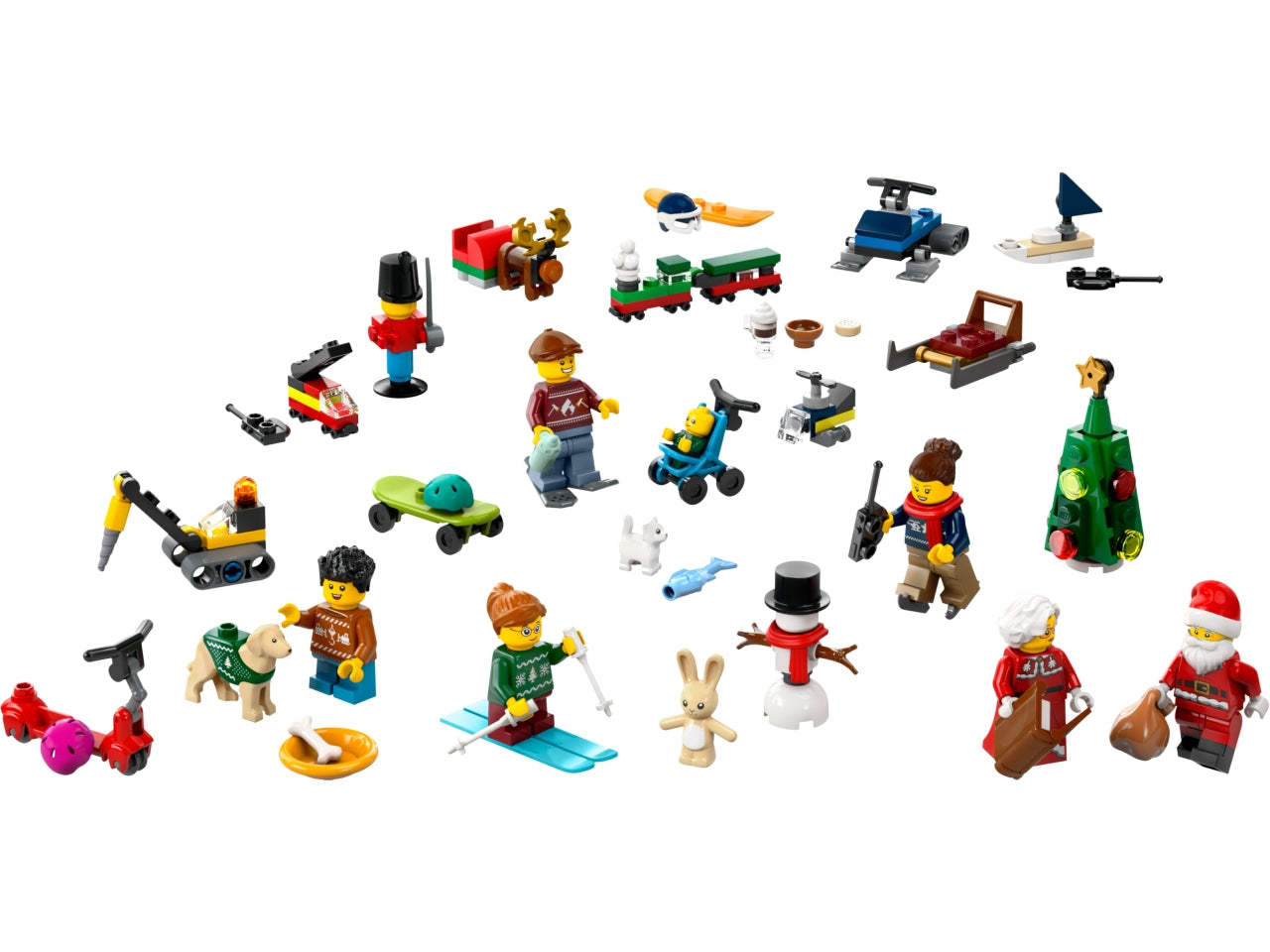 LEGO City - Calendario dellAvvento ricco di divertimento: organizza il conto alla rovescia fino al Natale con il Calendario dellAvvento 2024 per bambini dai 5 anni in su 60436