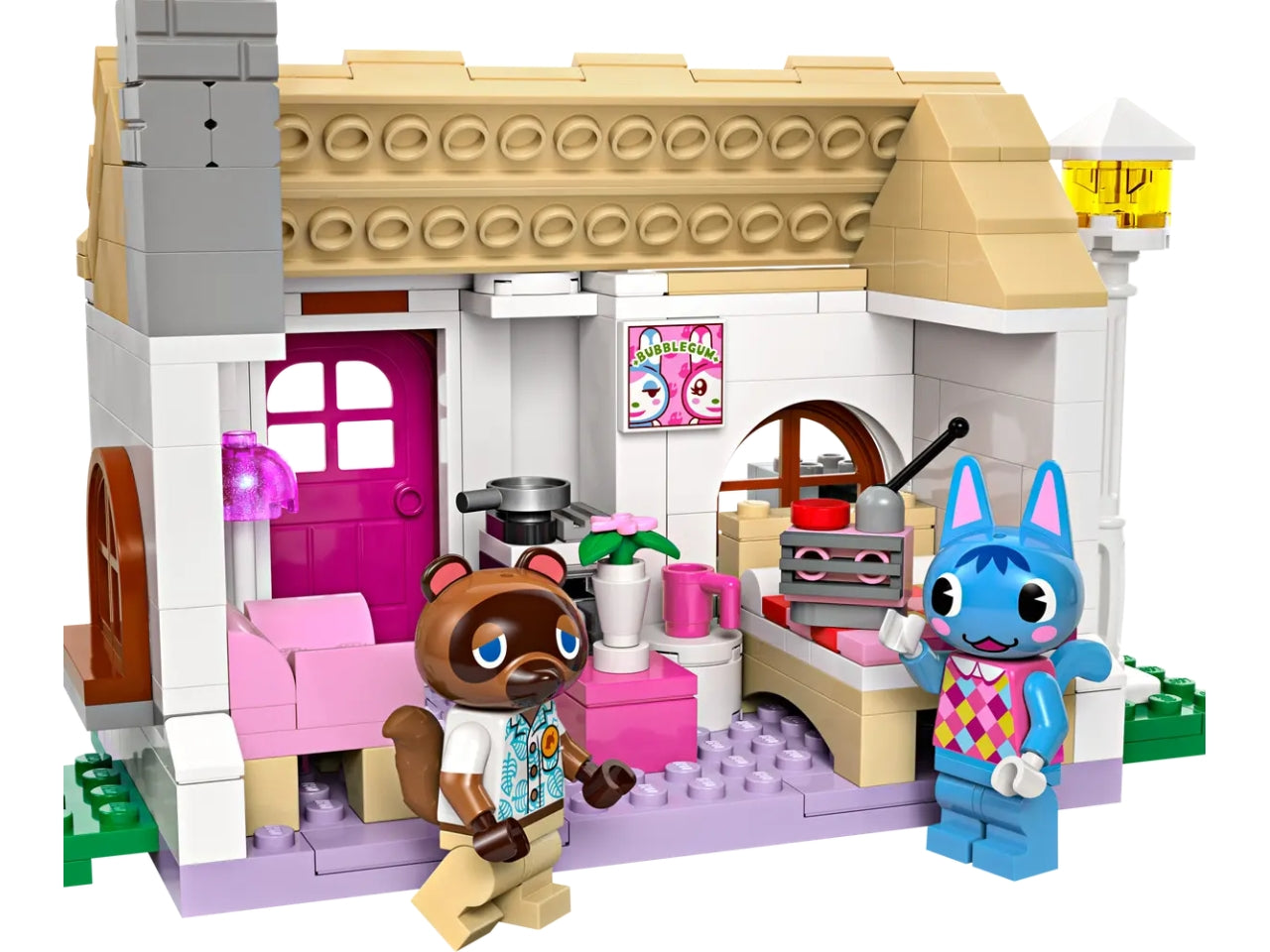 Lego animal crossing bottega di nook e casa di grinfia
