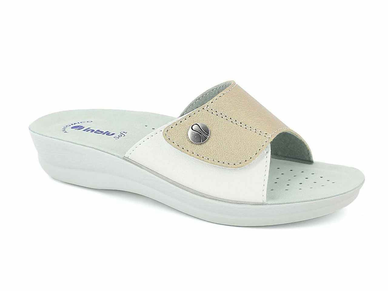 Ciabatte a fascia donna valeria platino taglia 35-41