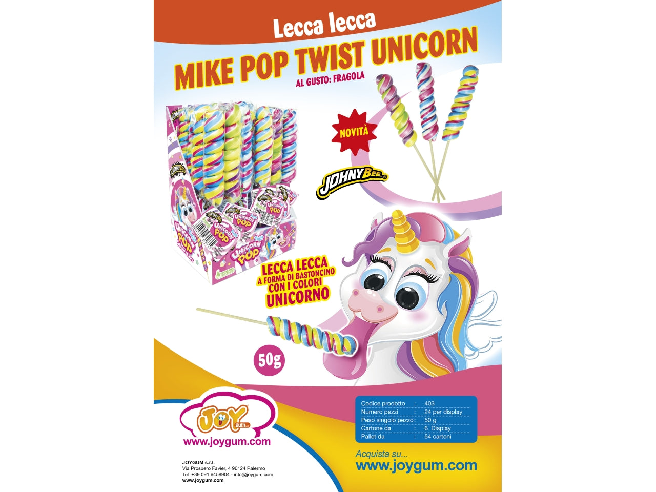Unicorn pop twist 50g