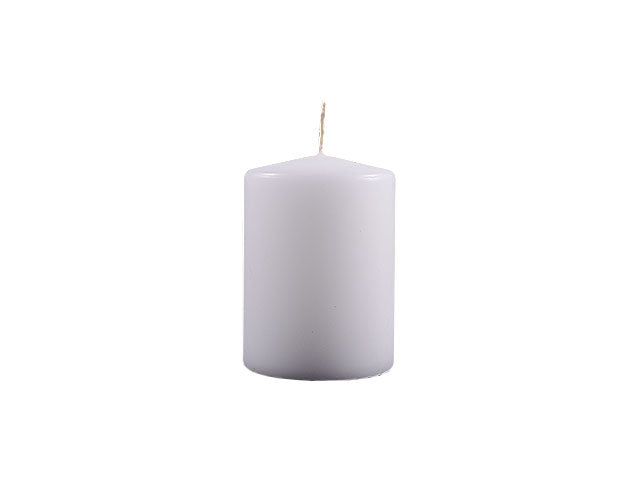 Candela moccolo 10x7cm bianca 100/70