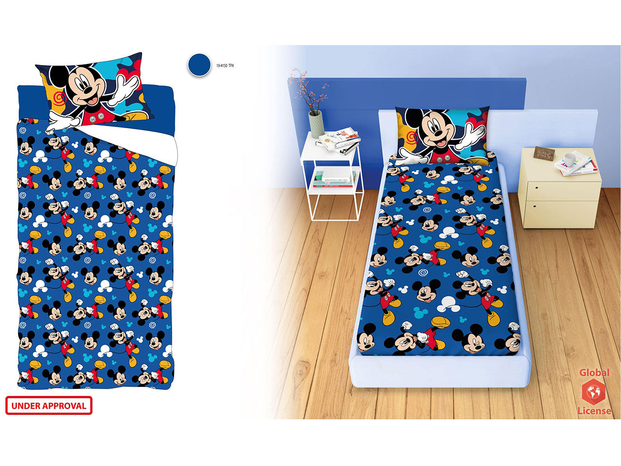 Mickey completo letto singolo rotary
