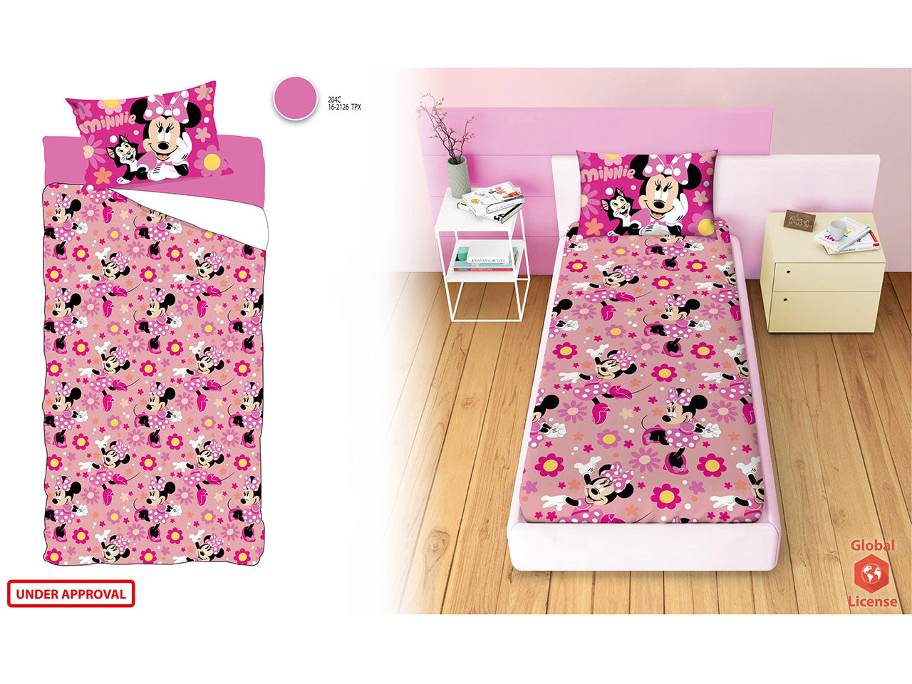Minnie completo letto singolo rotary