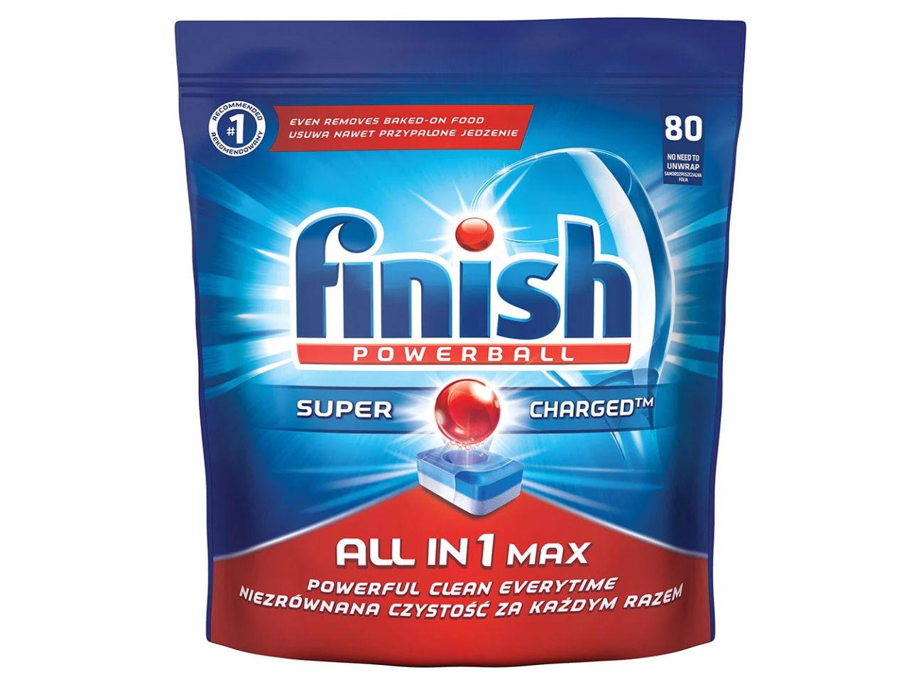 Finish powerball tutto in 1 max classico - confezione da 80 tabs
