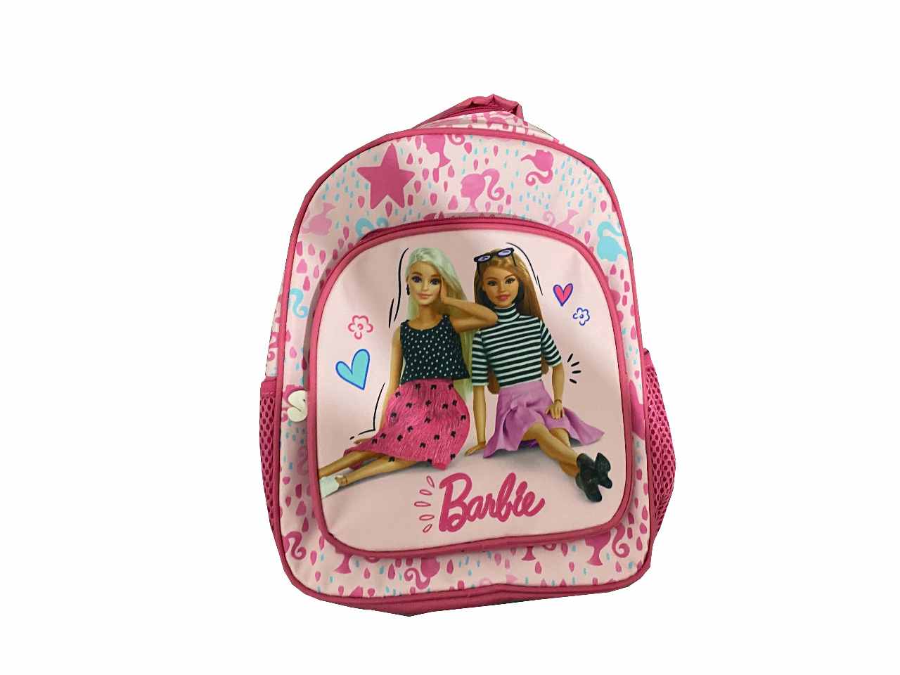 Zaino per la scuola barbie rosa in tessuto 30x24x14cm 230 g - 1 astuccio