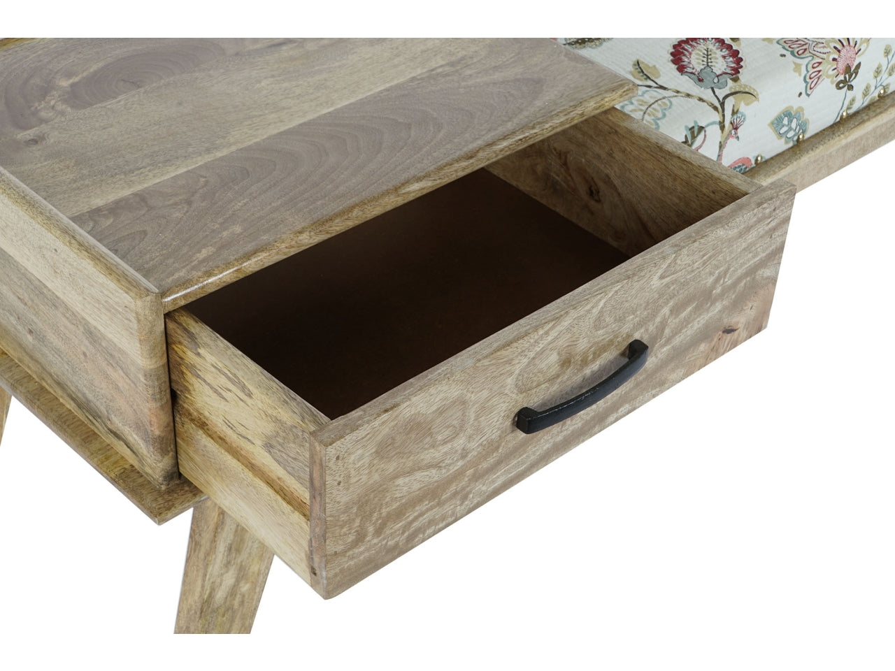Cassapanca cotone e mango misura 114x40,6x53cm con 1 cassetto