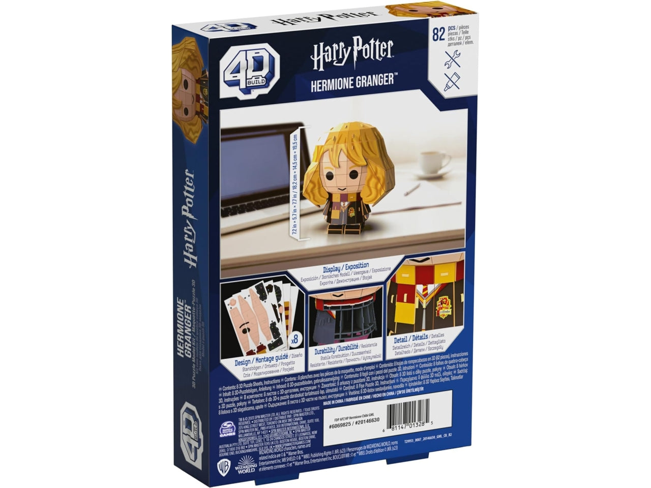 Puzzle 4D Build Hermione a tema Harry Potter, kit di modellismo da 82 pezzi per ragazzi e adulti, 12+ anni - Spin Master