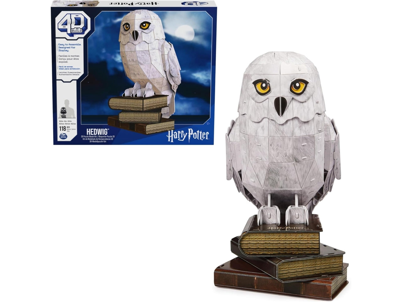 Puzzle 4D Build Edwige a tema Harry Potter, kit di modellismo da 118 pezzi per ragazzi e adulti, 12+ anni - Spin Master