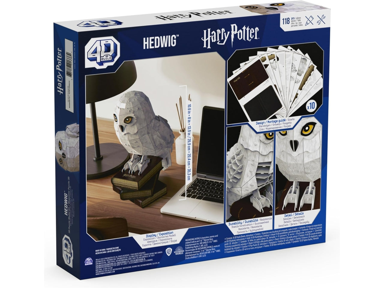 Puzzle 4D Build Edwige a tema Harry Potter, kit di modellismo da 118 pezzi per ragazzi e adulti, 12+ anni - Spin Master
