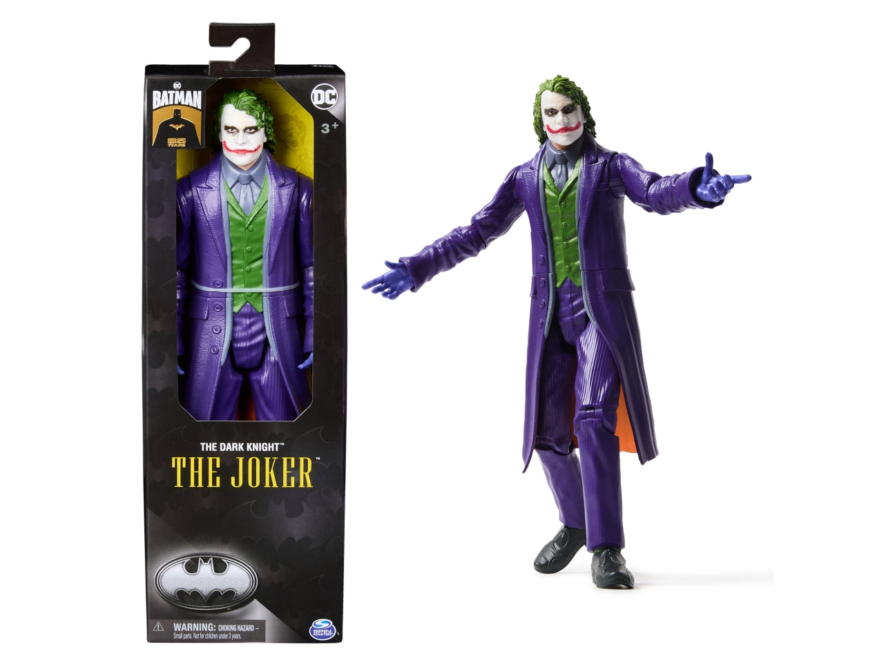 Action Figure Joker 30cm 85° Anniversario: Plastica Viola e Verde, 11 Punti di Articolazione, Dettagli Realistici, Età 3+ - Spin Master