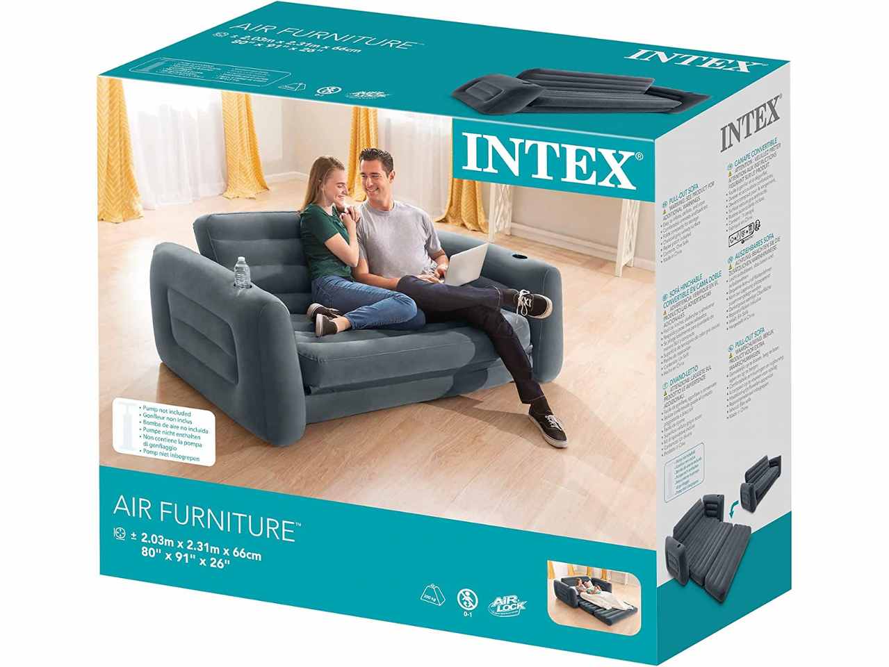 Divano letto gonfiabile 203x224x66cm