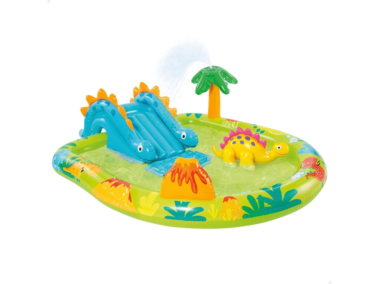Piscina gonfiabile dinosauri multicolor in vinile 191x152x58 cm - Intex