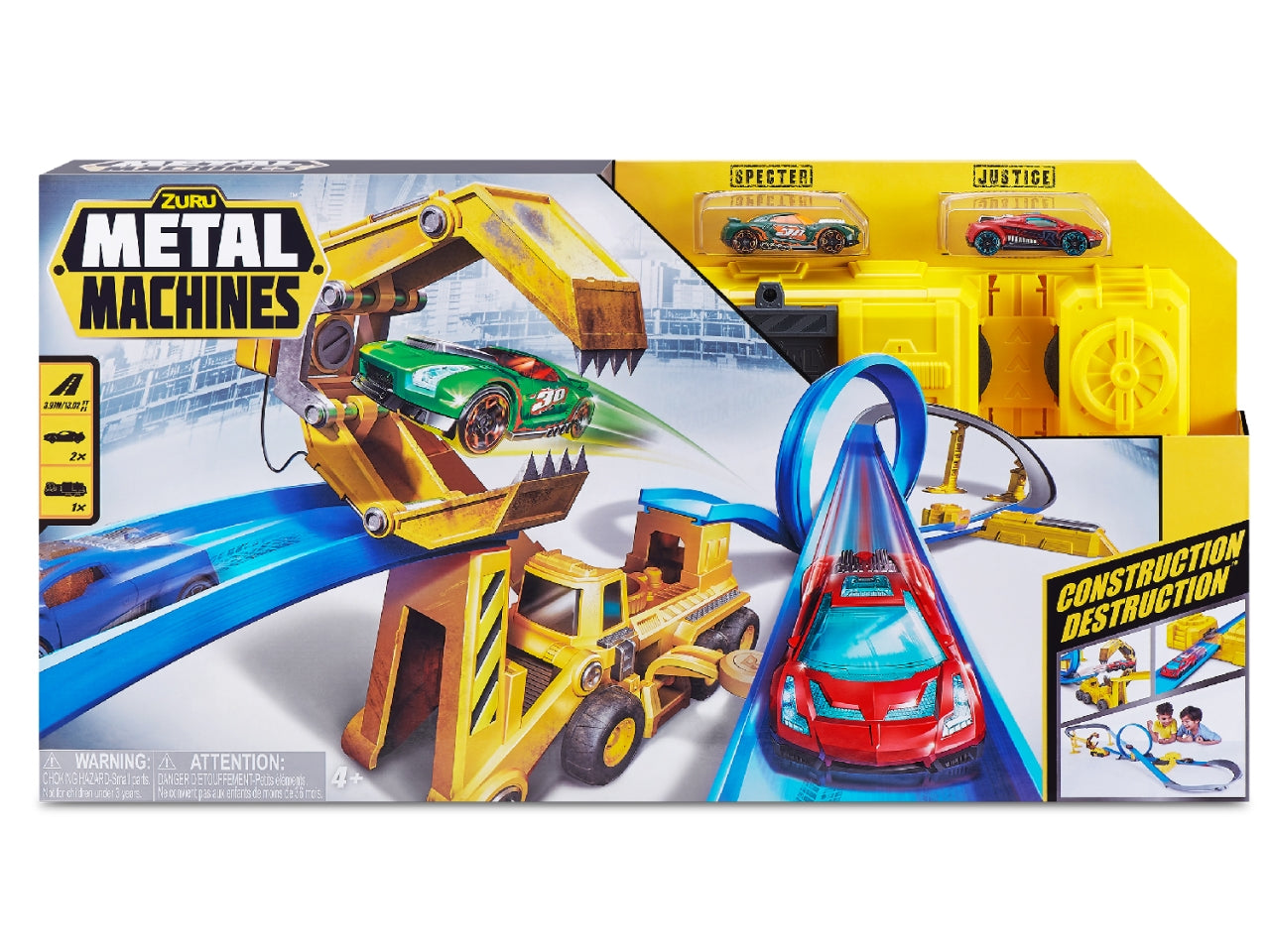 Metal machines pista destruction motorizzata con 2 auto
