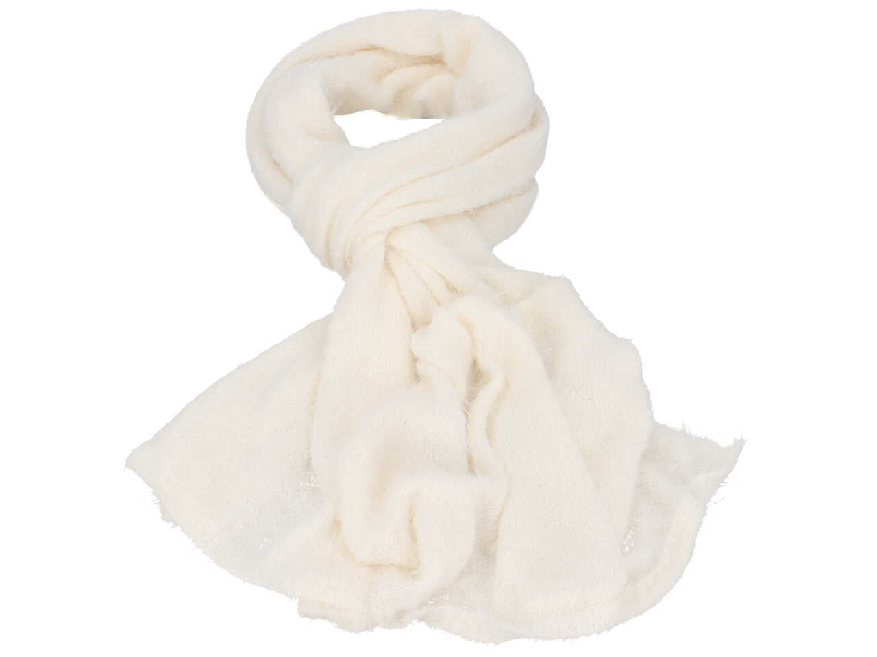 Sciarpa gai mattiolo 100% poliestere colore panna con box misura 190x50cm