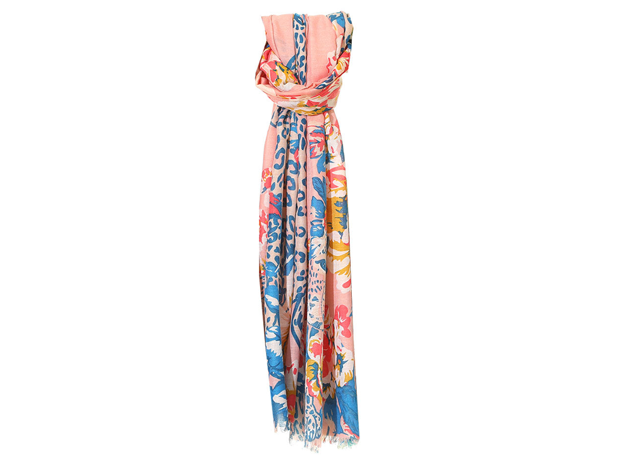 Sciarpa Gai Mattiolo animalier e floreale multicolor da donna 180x90 cm Gai Mattiolo