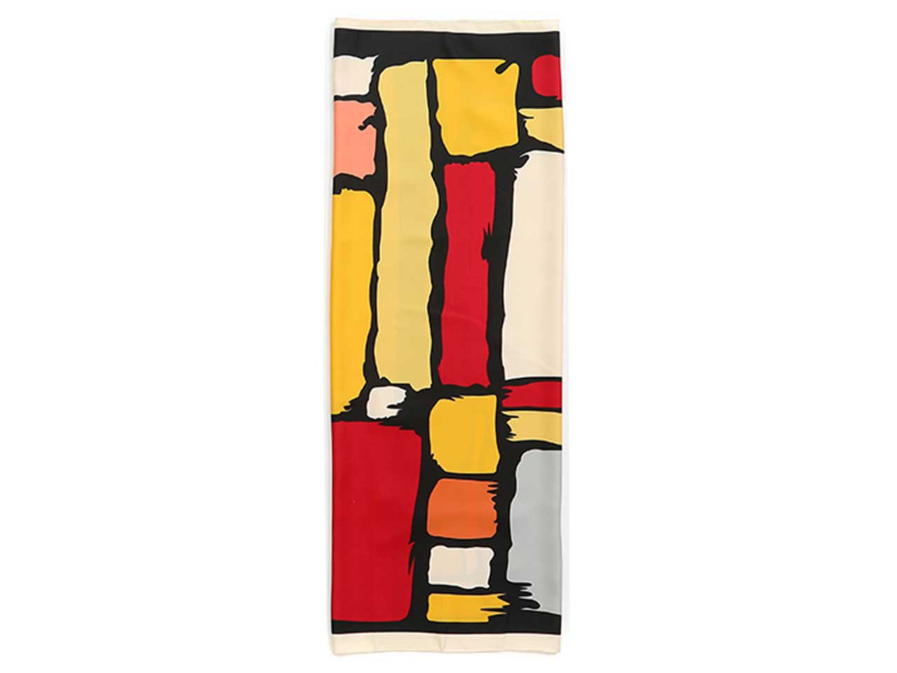 Foulard Gai Mattiolo fantasia astratta multicolor in seta da donna 90x90 cm Gai Mattiolo