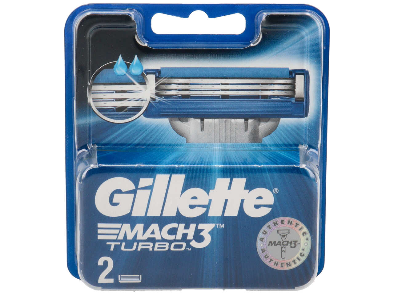Gilette mach3 turbo ricarica 2 pezzi rt01801