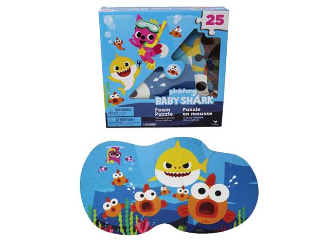 Gioco baby shark puzzle in gomma6054917 $