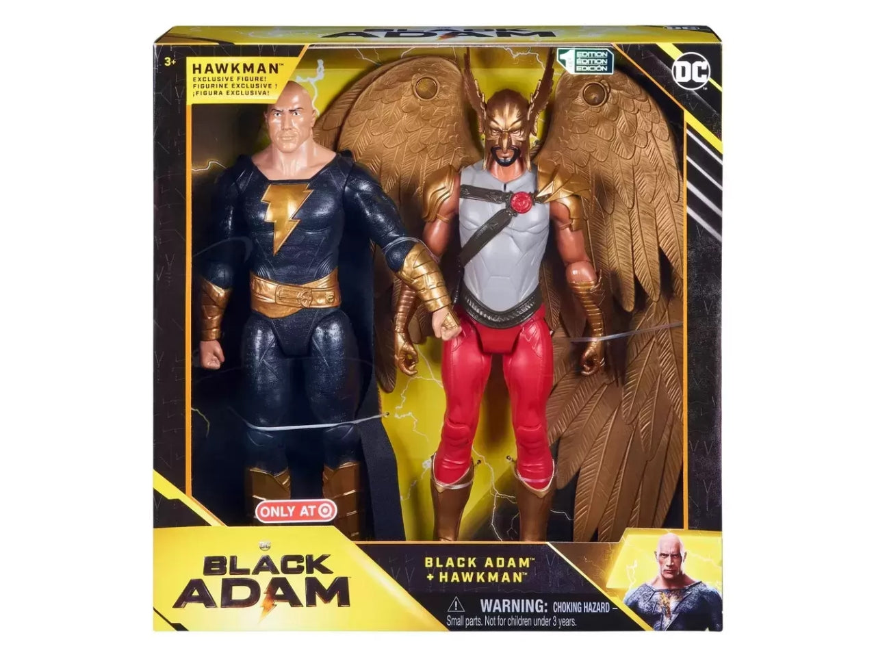 Set 2 personaggi action figure Black Adam e Hawkman | Spin Master
