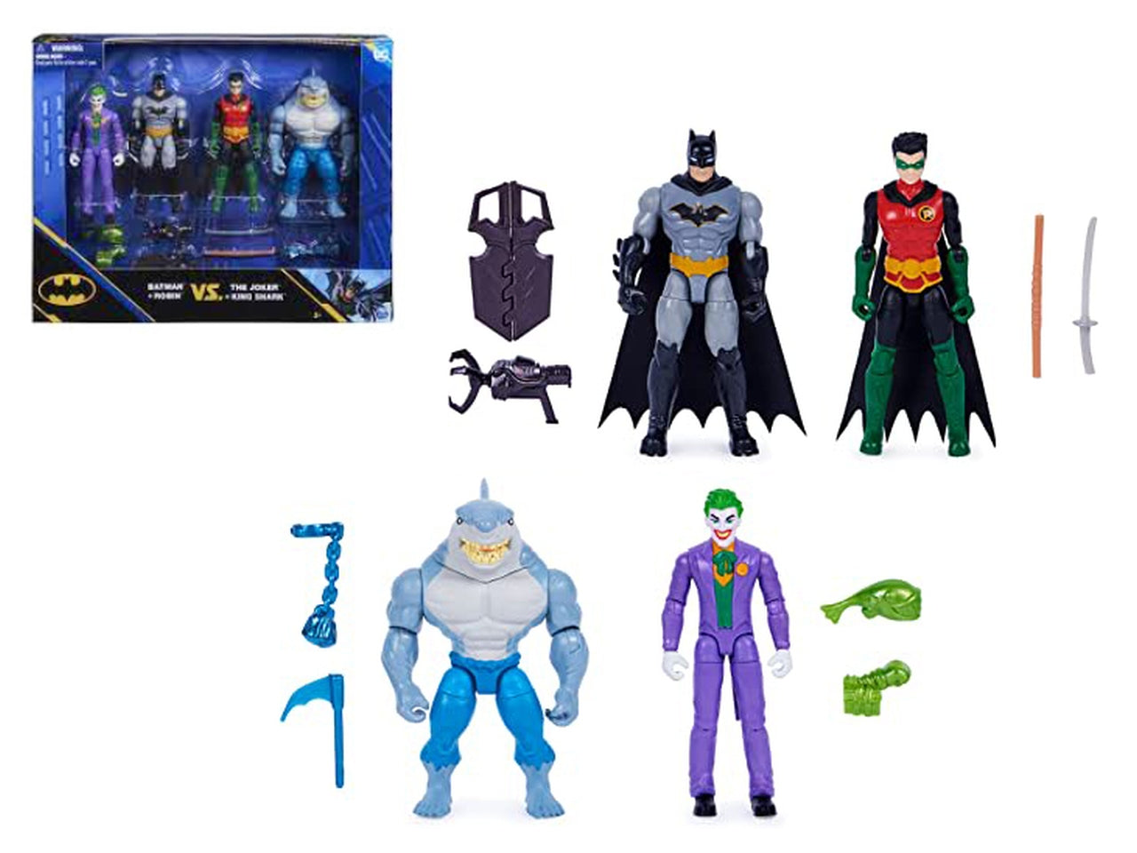 Dc batman 4 personaggi da 10cm