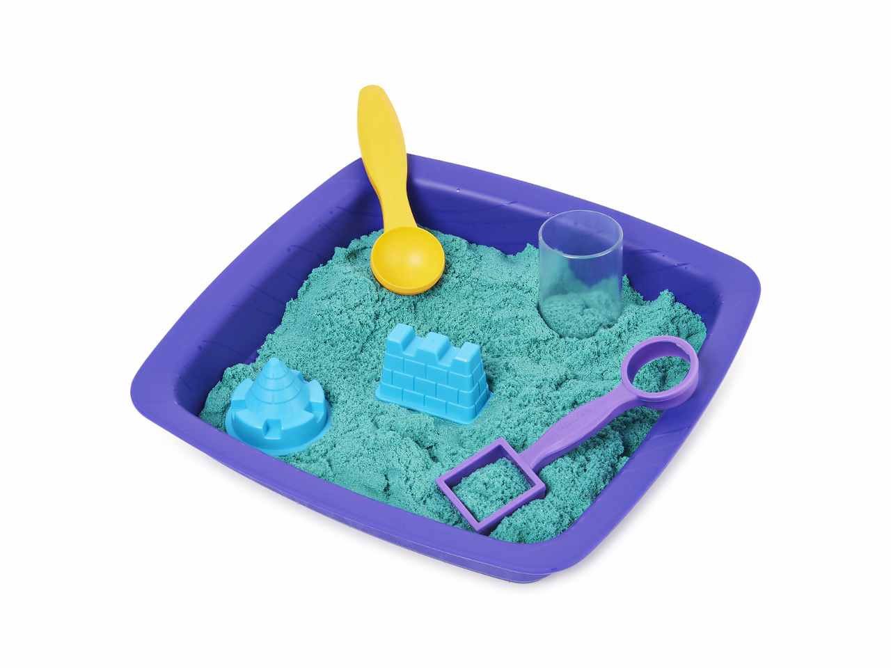 Kinetic sand playset castello di sabbia verde 6061828
