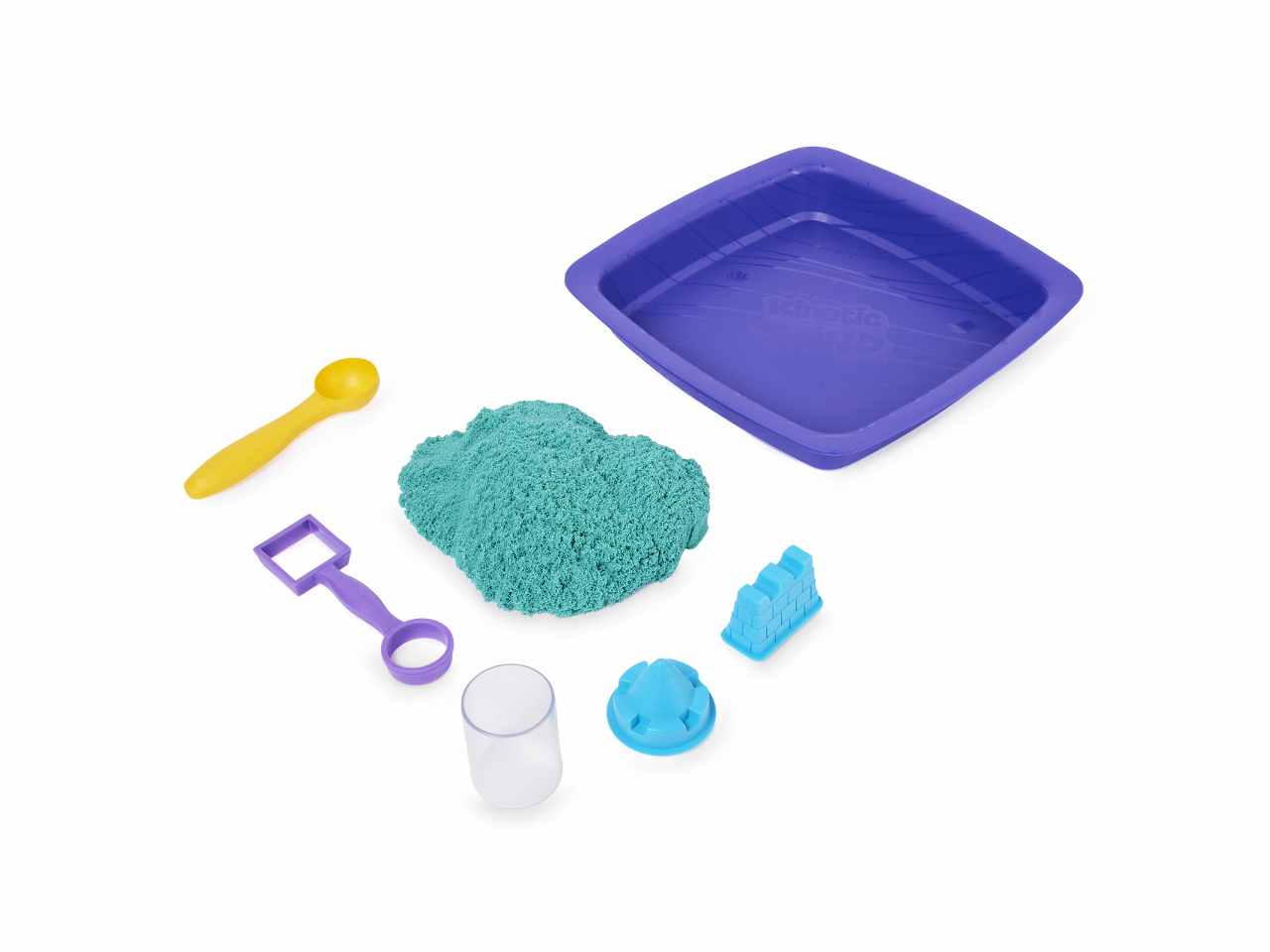 Kinetic sand playset castello di sabbia verde 6061828