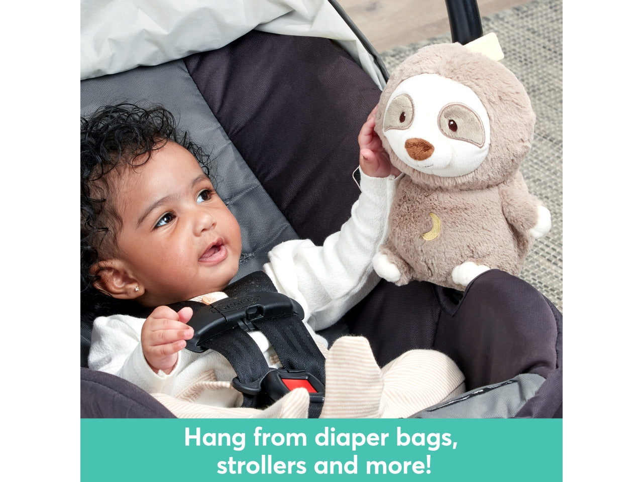 Bradipo della nanna baby gund, peluche sonoro con 6 melodie, per neonati 0+ - Spin Master