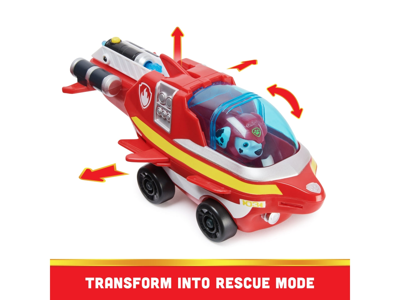 Paw patrol veicolo tematizzato aqua pups marshall