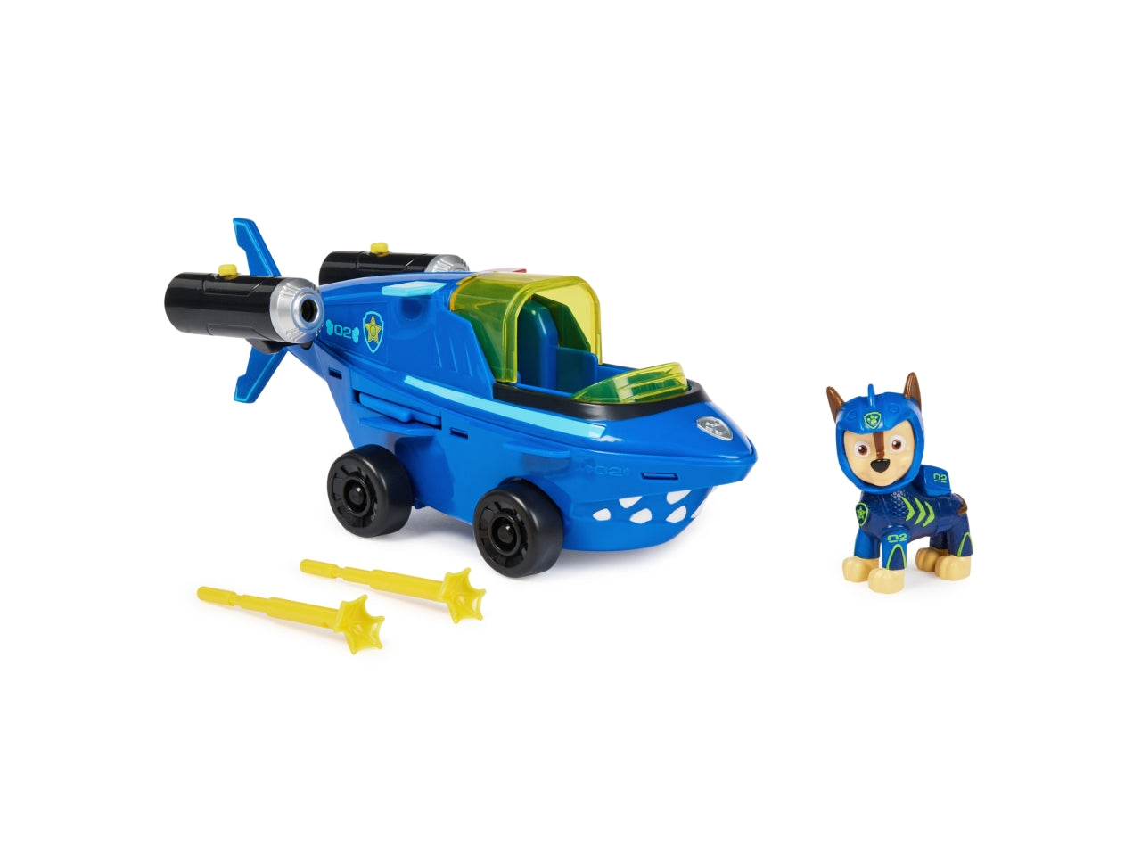 Paw patrol veicolo tematizzato aqua pups chase