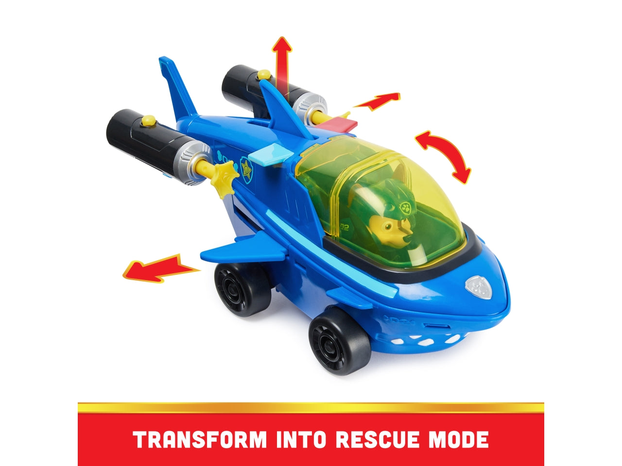 Paw patrol veicolo tematizzato aqua pups chase