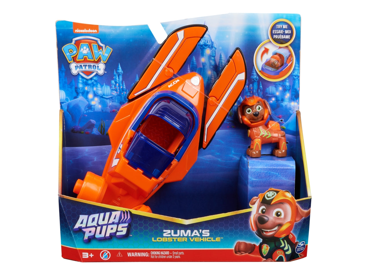 Paw patrol veicolo tematizzato aqua pups zuma