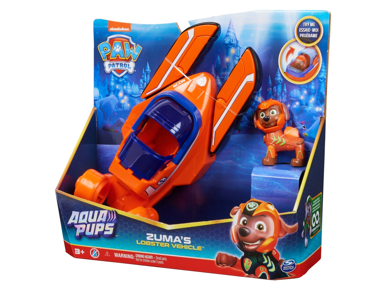 Paw patrol veicolo tematizzato aqua pups zuma