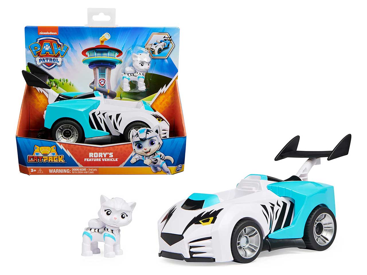 Paw patrol veicolo tematizzato cat pack di rory