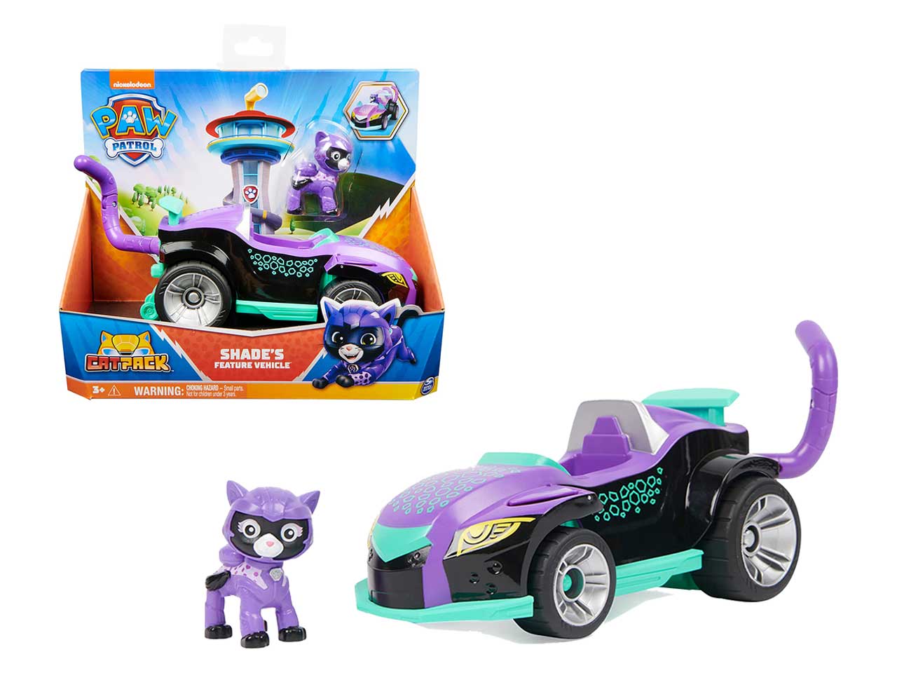 Paw patrol veicolo tematizzato cat pack di shade